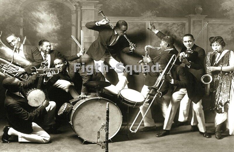 Picture Photo 1925 St. Louis Cotton Club Band around 6x4in 7223