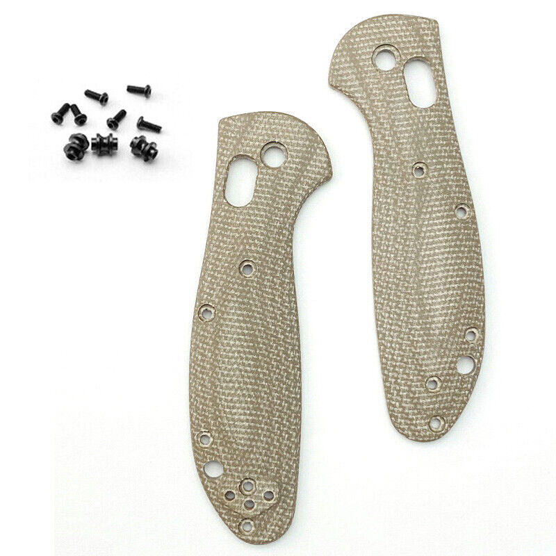 2pc Handle Patch Micarta Scales for Benchmade Mini Griptilian 555-556-557 Knife