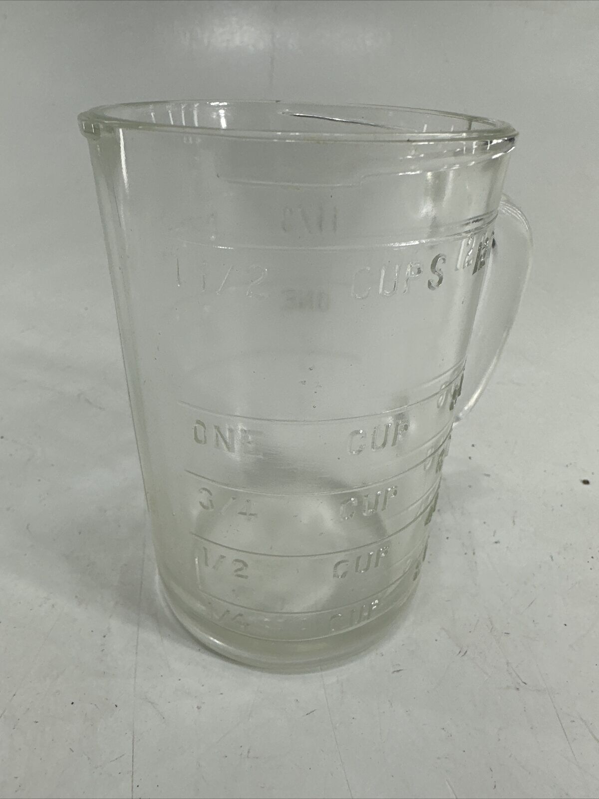Vintage Pamco 1-1/2 Cup Measuring Cup Clear Glass