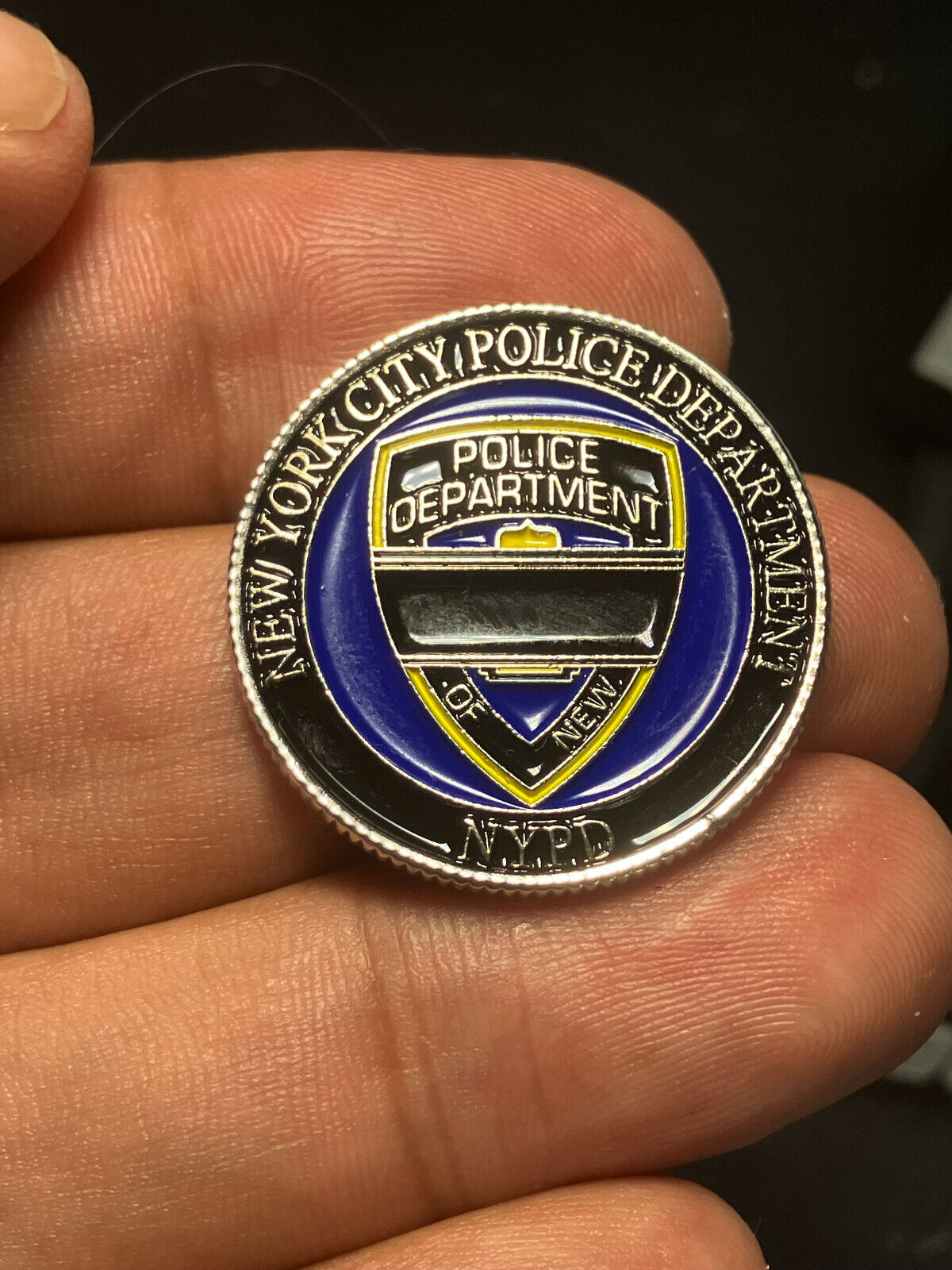 NYPD Challenge coin / World trade center NYC police 911 coin not silver military