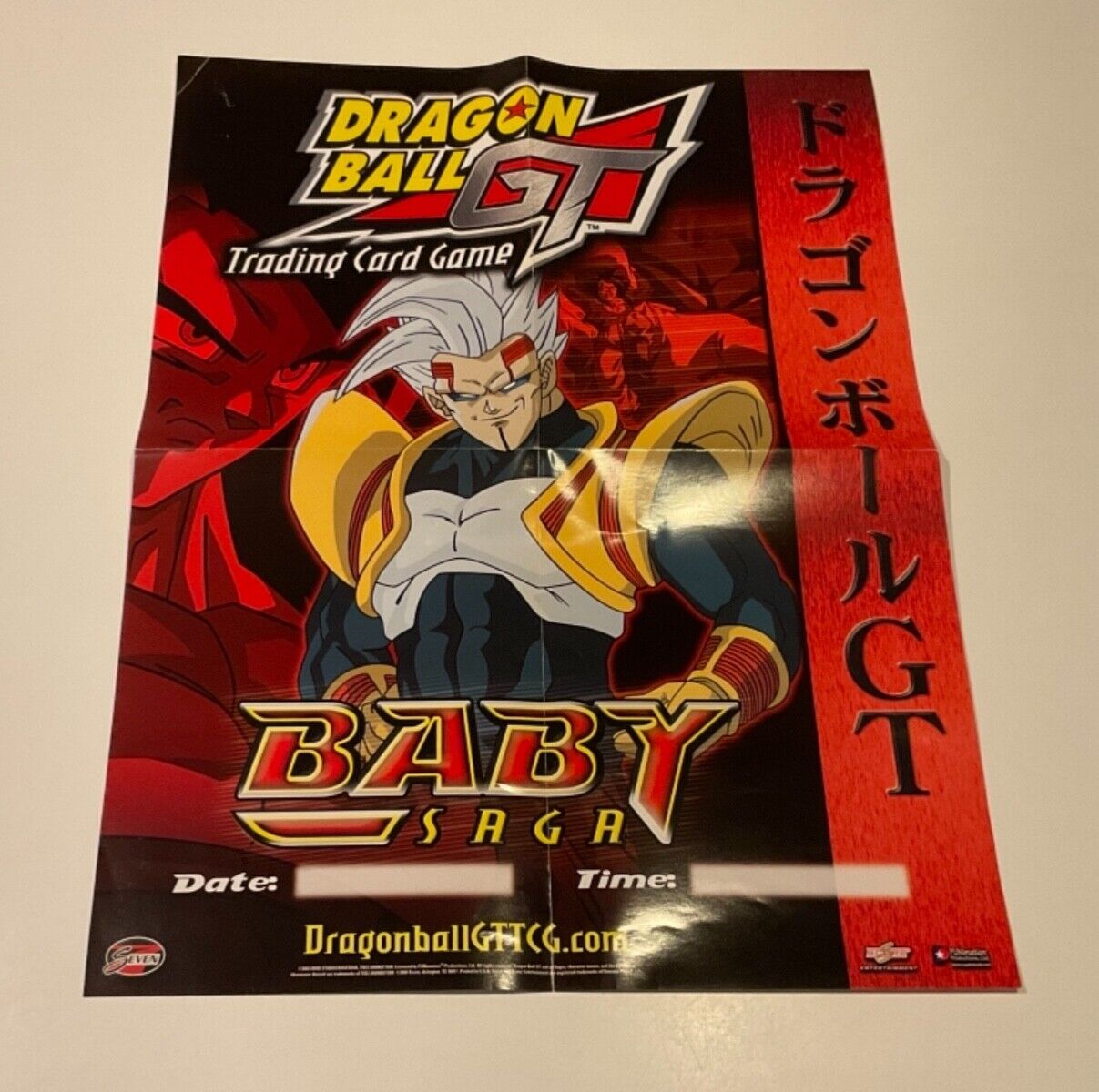 Dragon Ball GT TCG Baby Saga Game Poster Art PROMO Official DBZ RARE 2003
