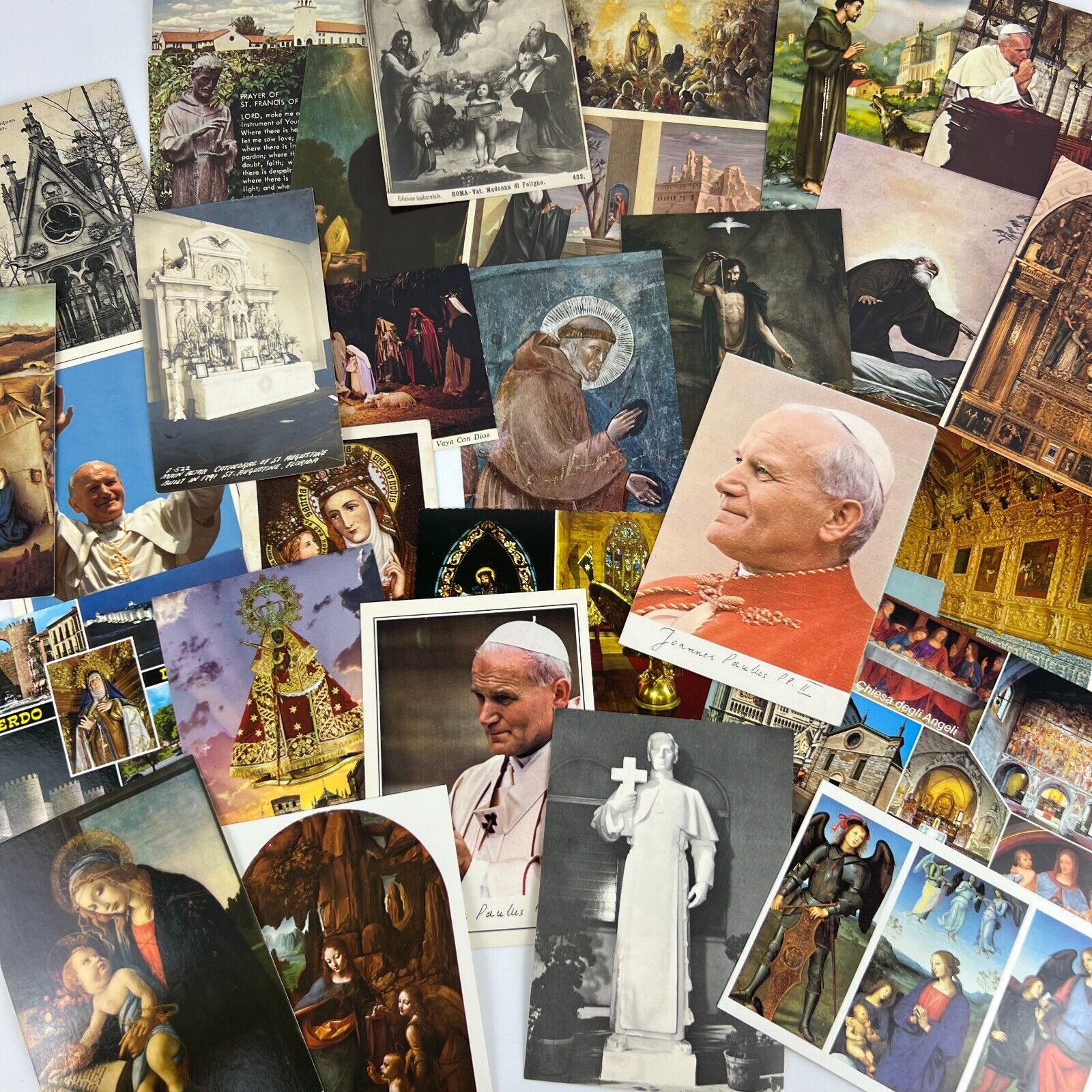Vintage Religious Postcard Lot 30 Color Postcards Unposted