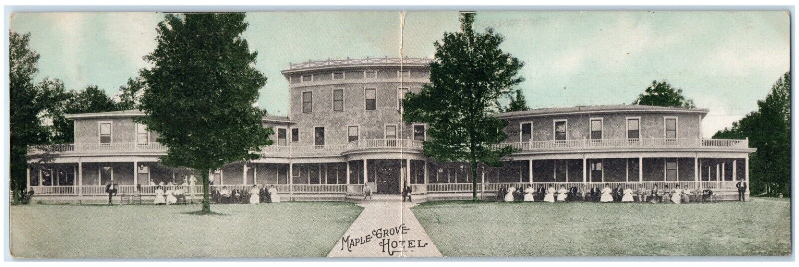 1908 Front View Of Maple Grove Hotel Building Chillicothe Ohio OH Postcard