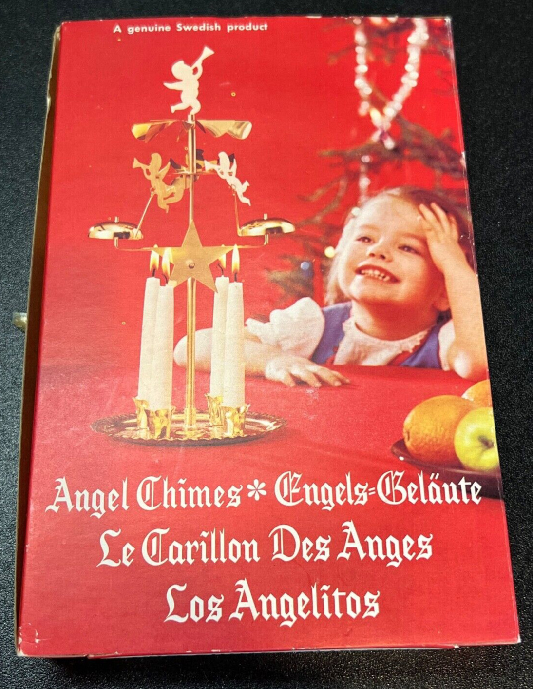 Vintage PARTY CHIMES Brass Angel Kit, Complete, Made in Sweden