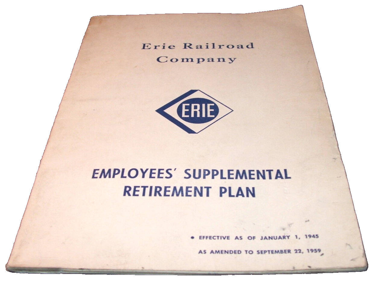 SEPTEMBER 1959 ERIE RAILROAD EMPLOYEES'S SUPPLEMENTAL RETIREMENT PLAN 