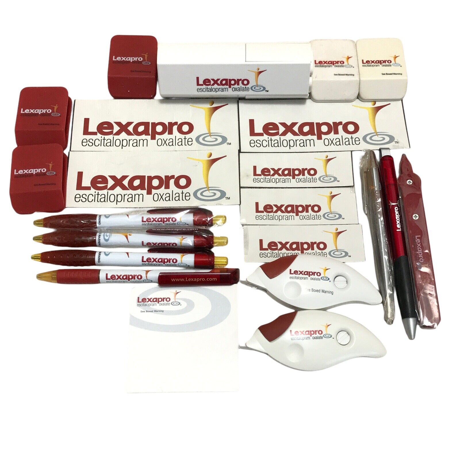 Drug Rep Pharmaceutical Lot Lexapro RARE Refrigerator Hinge Magnets Highlighter
