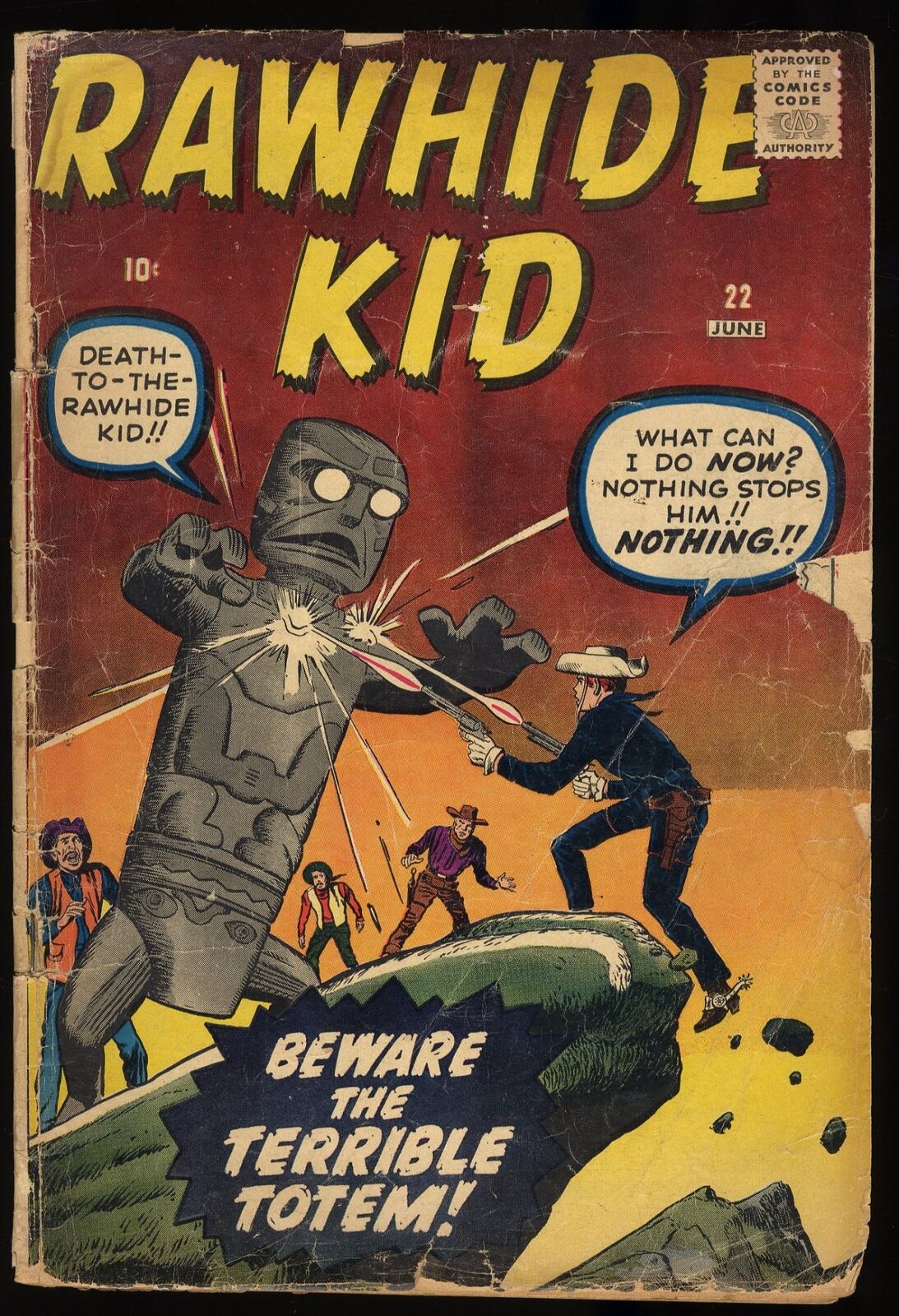 Rawhide Kid #22 Fair 1.0 Jack Kirby Dick Ayers Art Stan Lee Story Marvel 1961