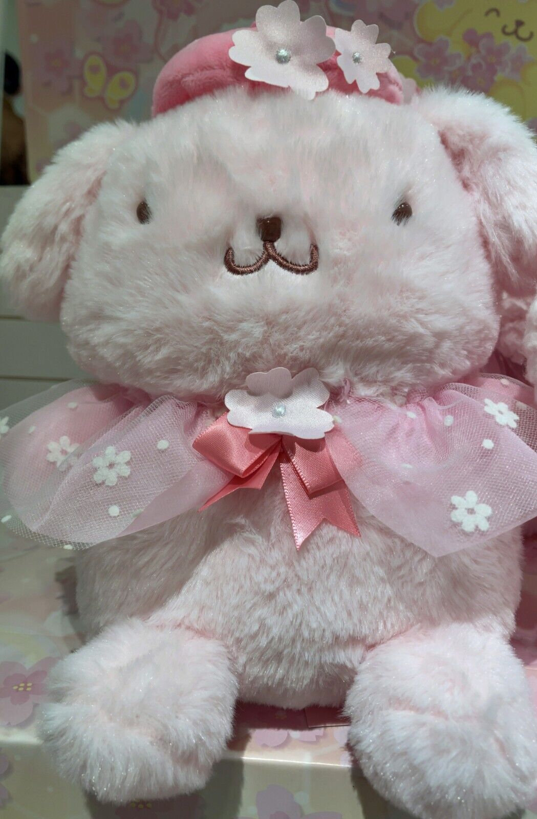 Sanrio Character Pompompurin Stuffed Toy (Sakura) Plush Doll New Japan