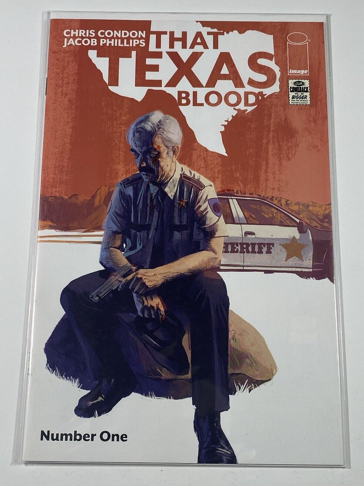 That Texas Blood Comic Lot Issues #1, #1 (2nd Print), #2, #2 Variant, #3