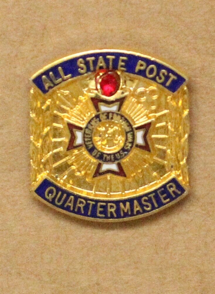 Veterans of Foreign Wars All-State Quartermaster Lapel Pin(3101)