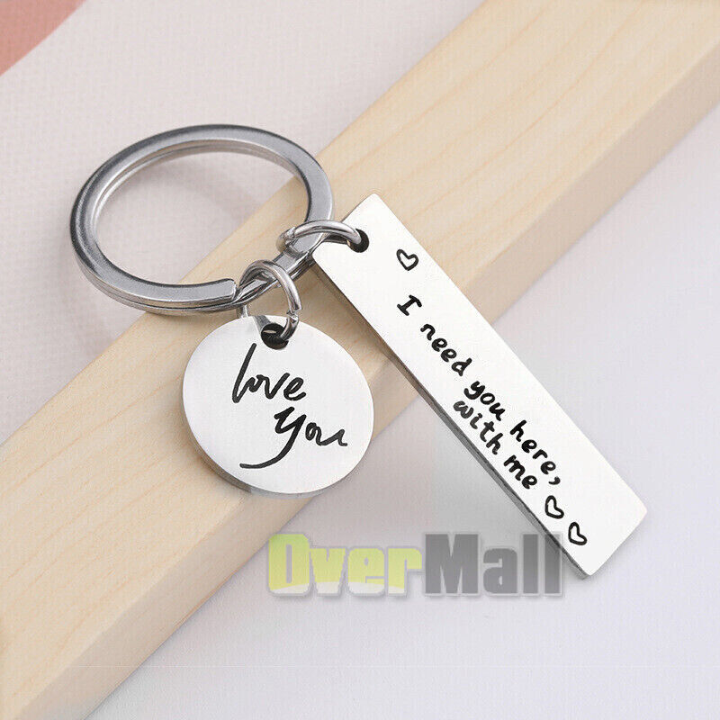 For Trucker Husband Boyfriend Safe Driving Keychain I Need You Here With Me Gift