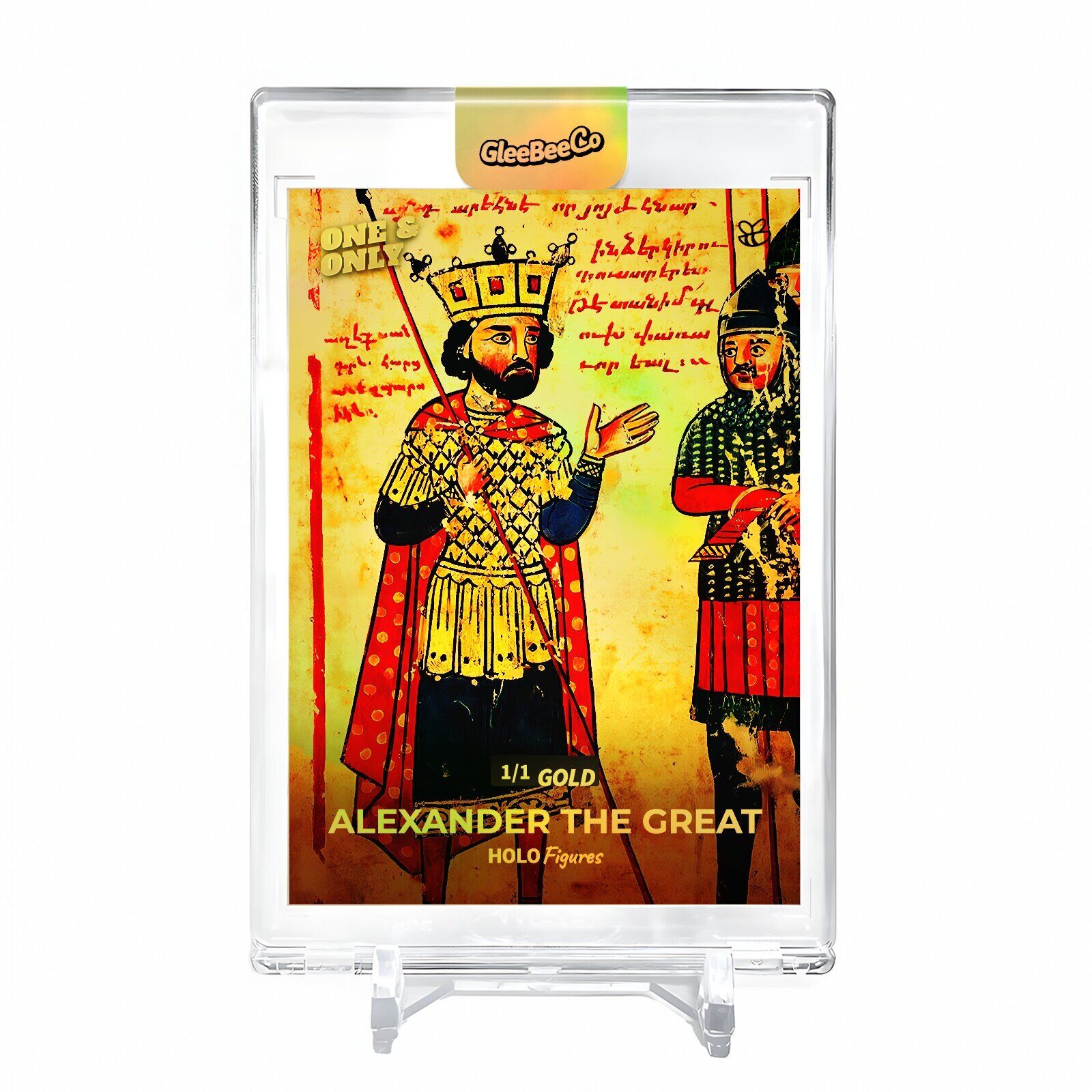 ALEXANDER THE GREAT Art Card Holo Figures 2023 GleeBeeCo #AXA7 - Wow *GOLD* 1/1