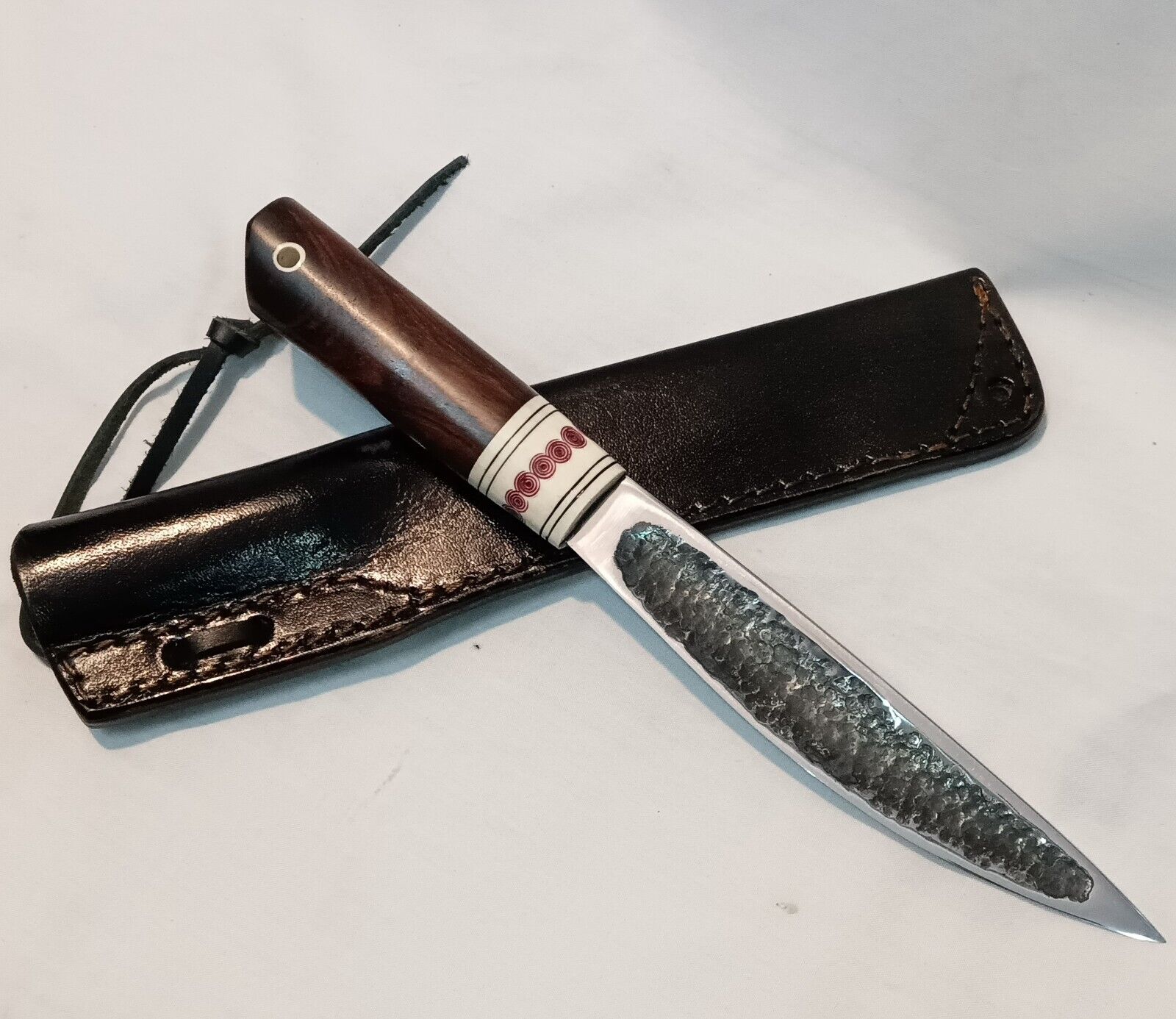 yakut knife, Handmade Siberian yakutian Hinting knife, 15CM Carbon steel Blade