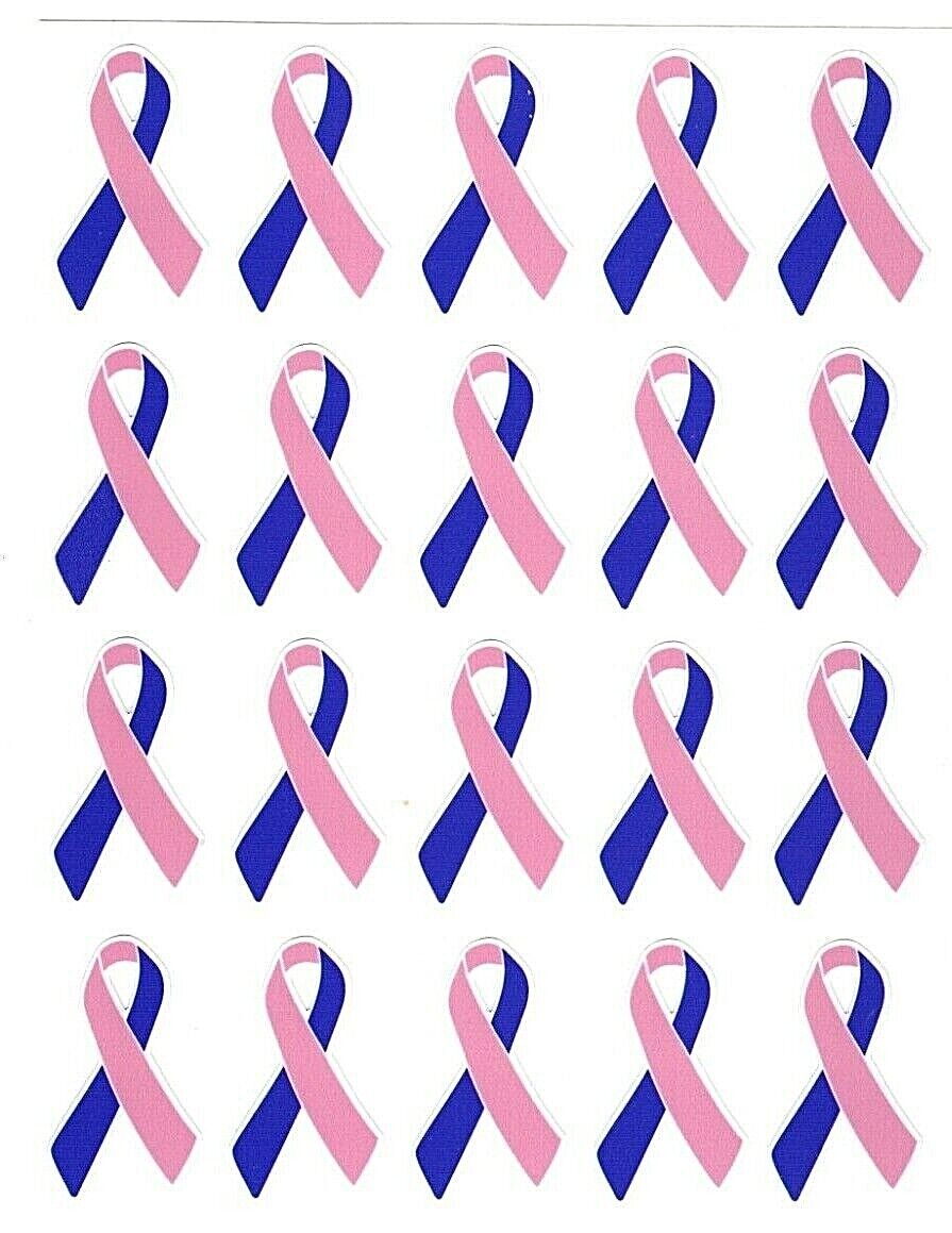 Domestic Violence Breast Cancer Support Ribbon Stickers | Select Size | Decals