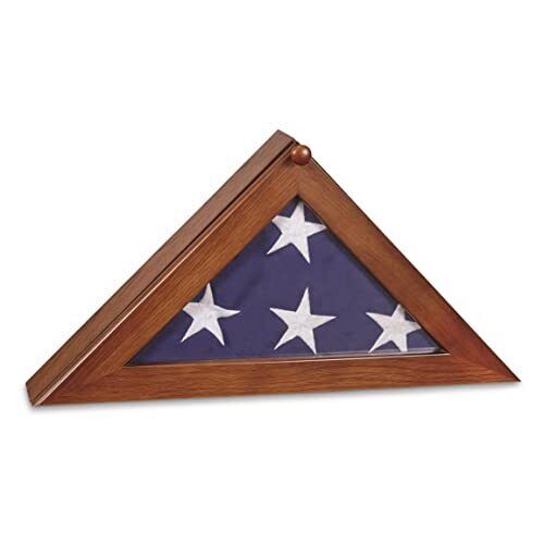 Flag Display Case American Veteran Burial Memorial Military Flag Holder Shado...