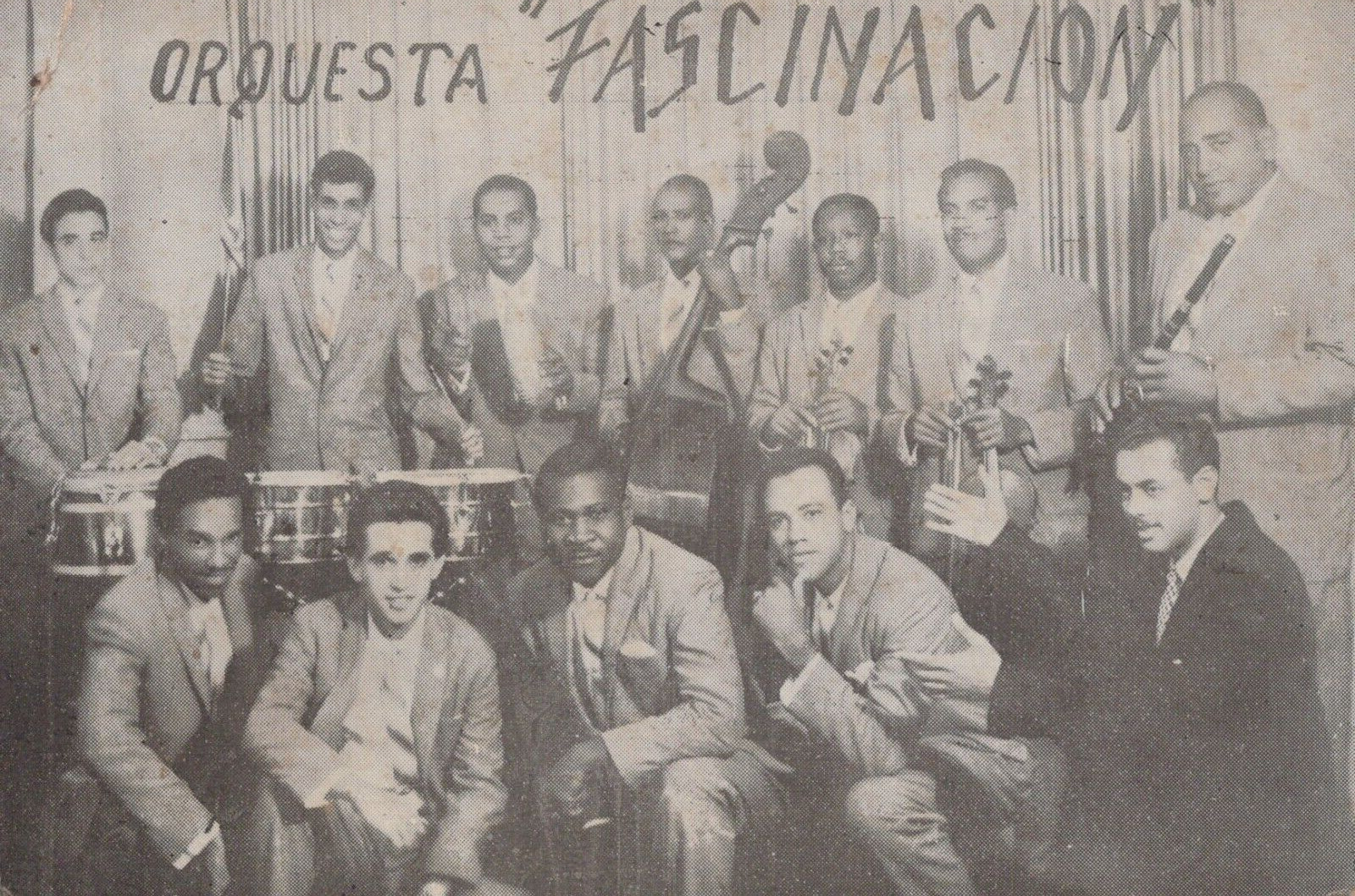 CUBA CUBAN UNSEEN FASCINACION ORCHESTRA PORTRAIT VINTAGE 1950s ORIG Photo 536