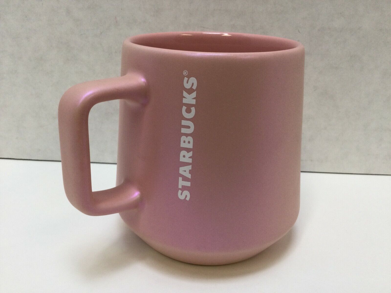 Starbucks 2020 Holiday Series 12oz Coffee Mug Cup Pink Pearlescent, NWT