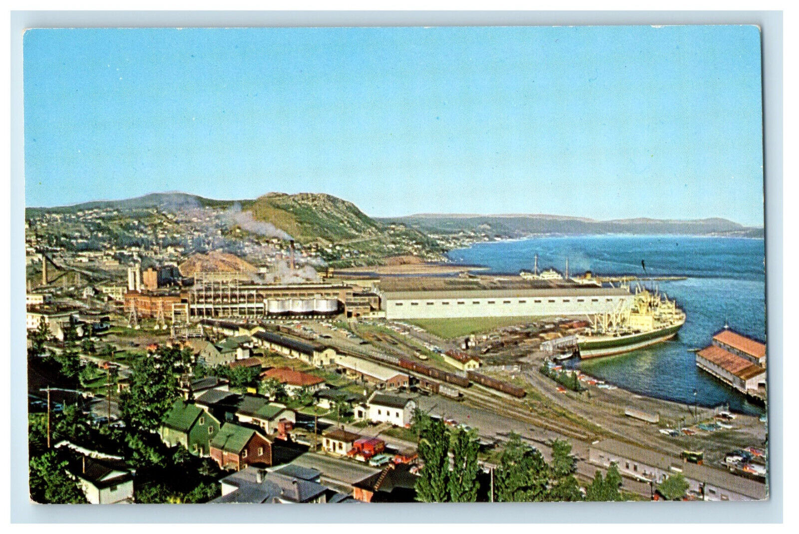 c1950s Bowater\'s NFLD Pulp & Paper Mills LTD Corner Brook Newfoundland Postcard
