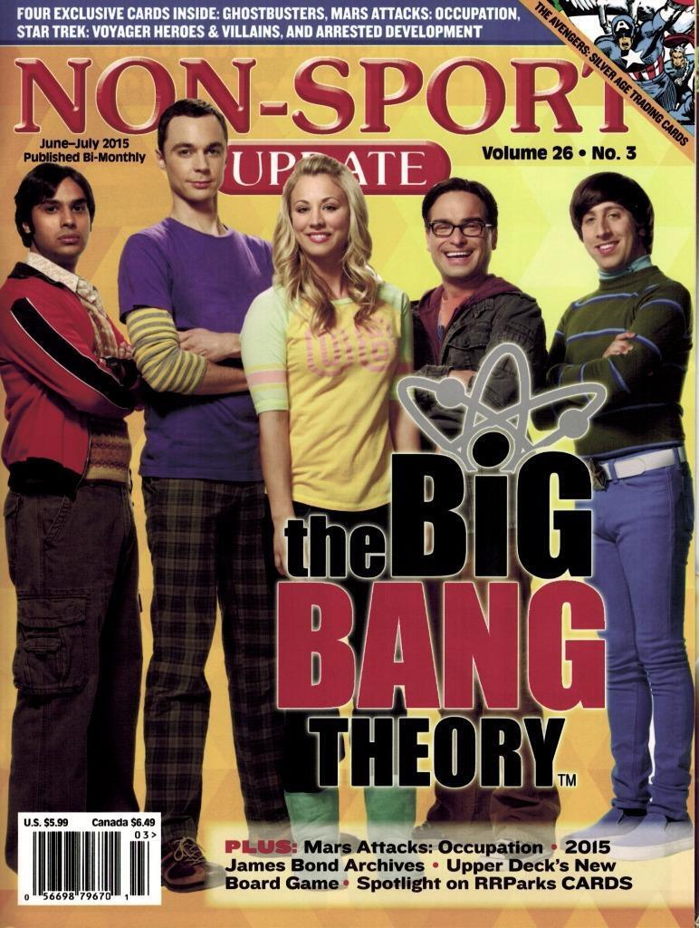 2015 June-July Non Sport Update Magazine Big Bang Theory + 4 Promos