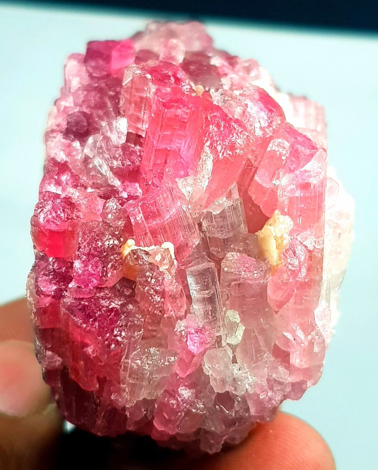 Mesmerizing Masterpiec 841 Ct Natural Terminated Pink🩷 Tourmaline crystal Bunch