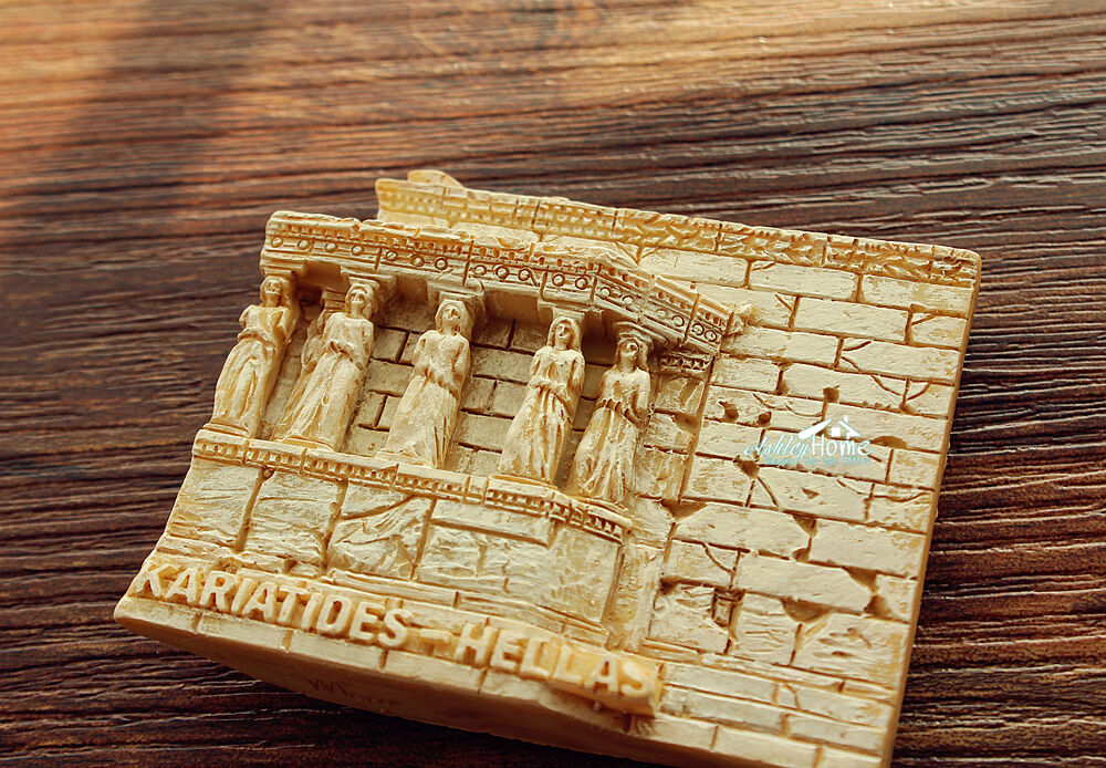 Greece Athens Kariatides Tourism Souvenir 3D Resin Fridge Magnet Craft GIFT IDEA