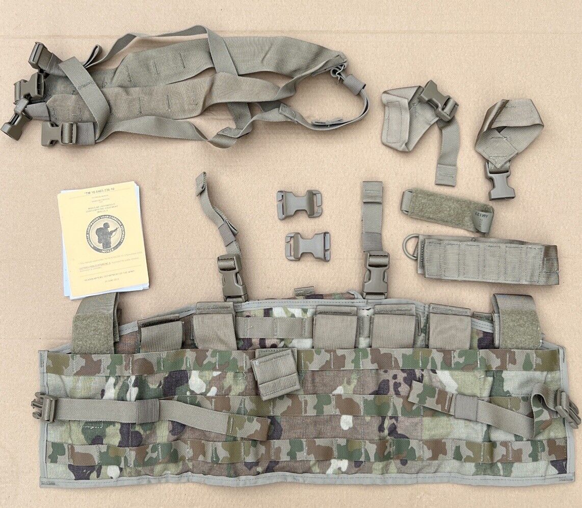 US Army OCP Multicam Molle II Tactical Assault Panel TAP Chest Rig Vest NICE