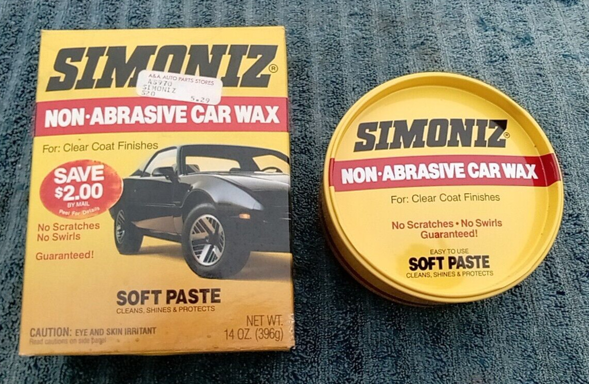 Vintage 1989 Automotive Car SIMONIZ Wax Polish Metal Can Oil Pontiac Trans Am
