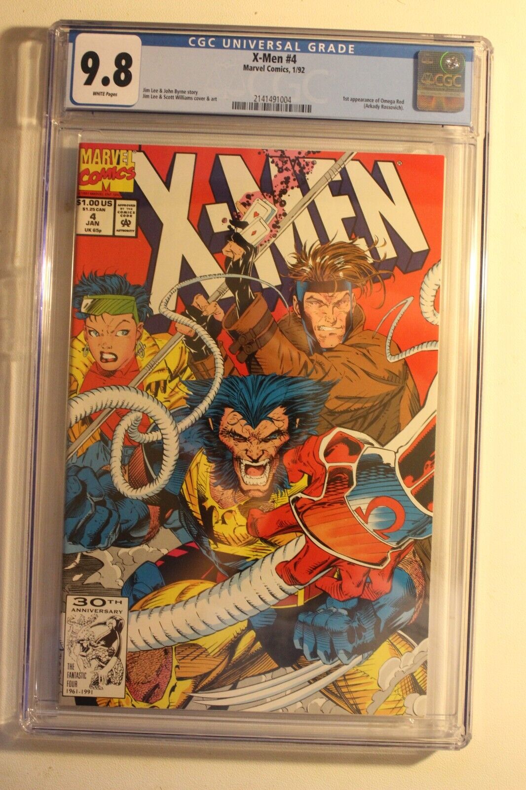 X-Men 4 CGC 9.8 1st Appearance of Omega Red