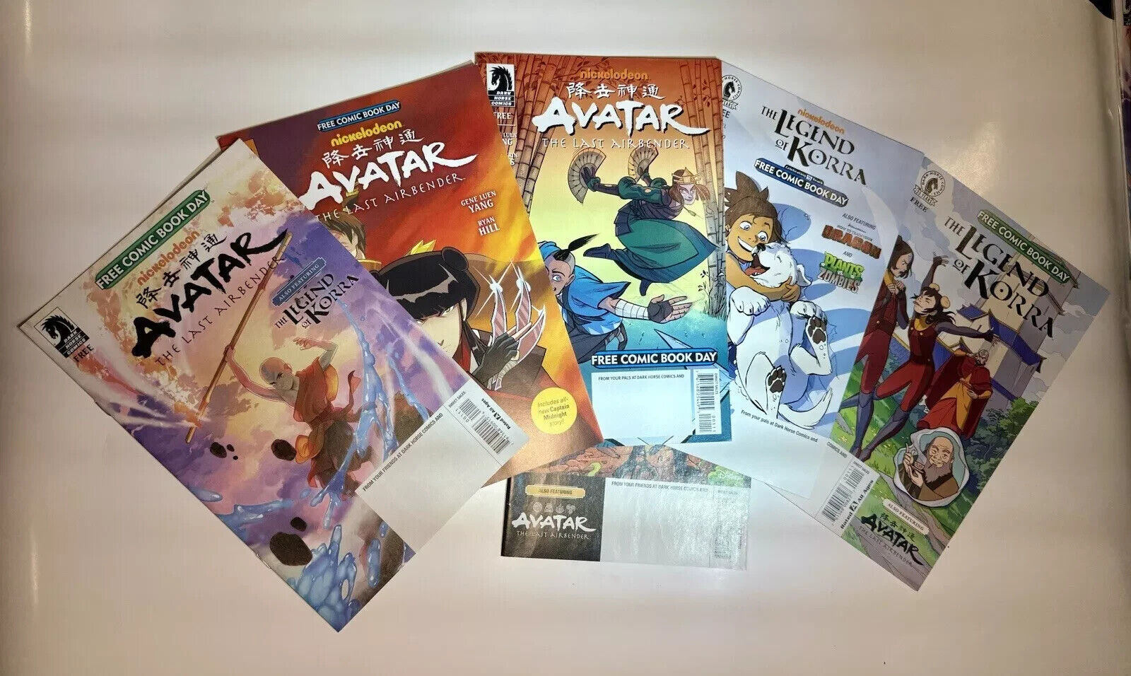 🔥6 Avatar The Last Airbender Legend of Korra Free Comic Book Day NO STAMPS🔥
