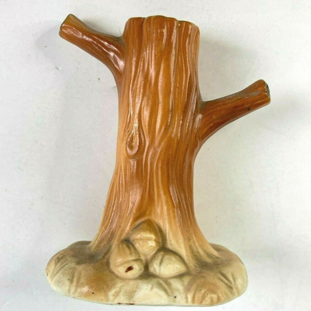 Vintage Tree Trunk Bradley Exclusives Japan Ring Holder from Acorn S&P Set Stand
