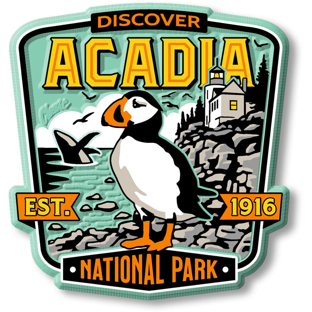 Acadia National Park Badge Magnet by Classic Magnets