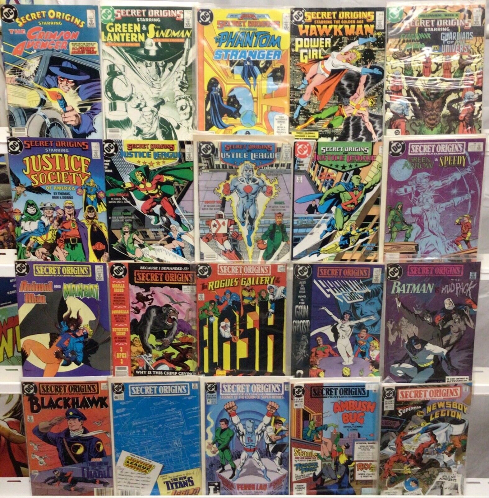 DC Comics Secret Origins Comic Book Lot of 20 Issues