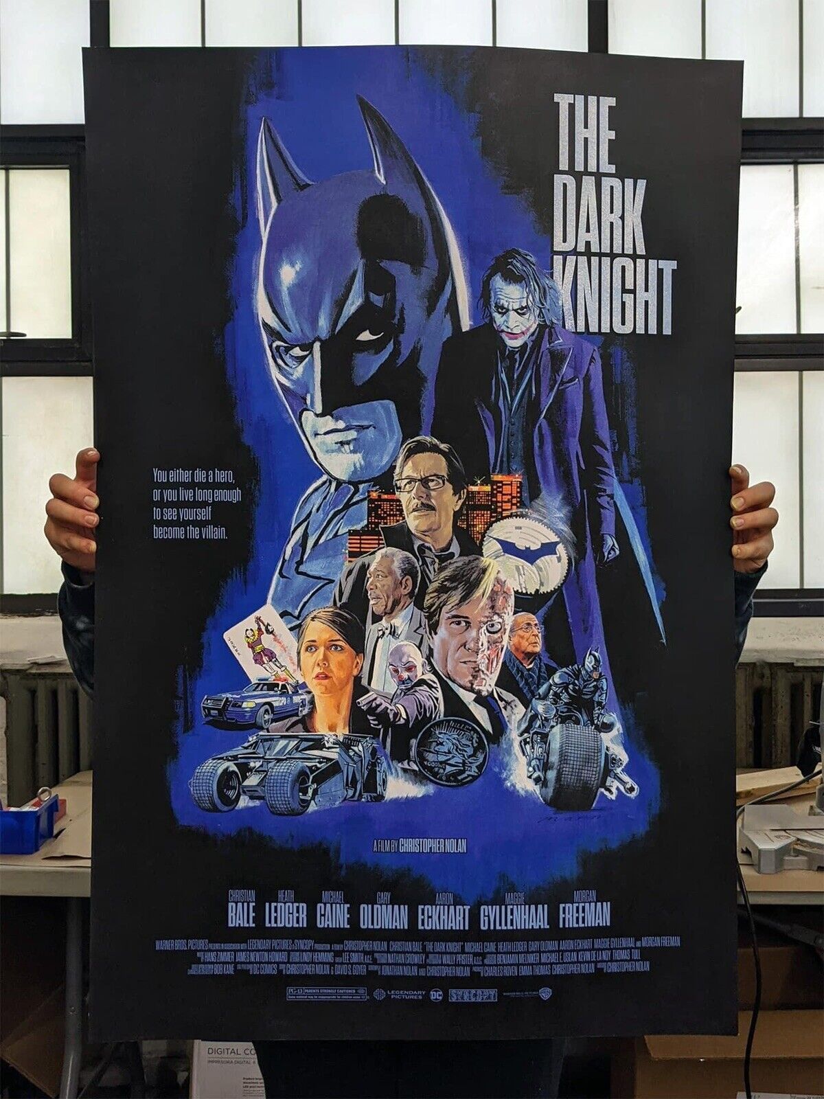 SIGNED Paul Mann Batman Dark Knight Screen Print Poster Private Joker Not Mondo