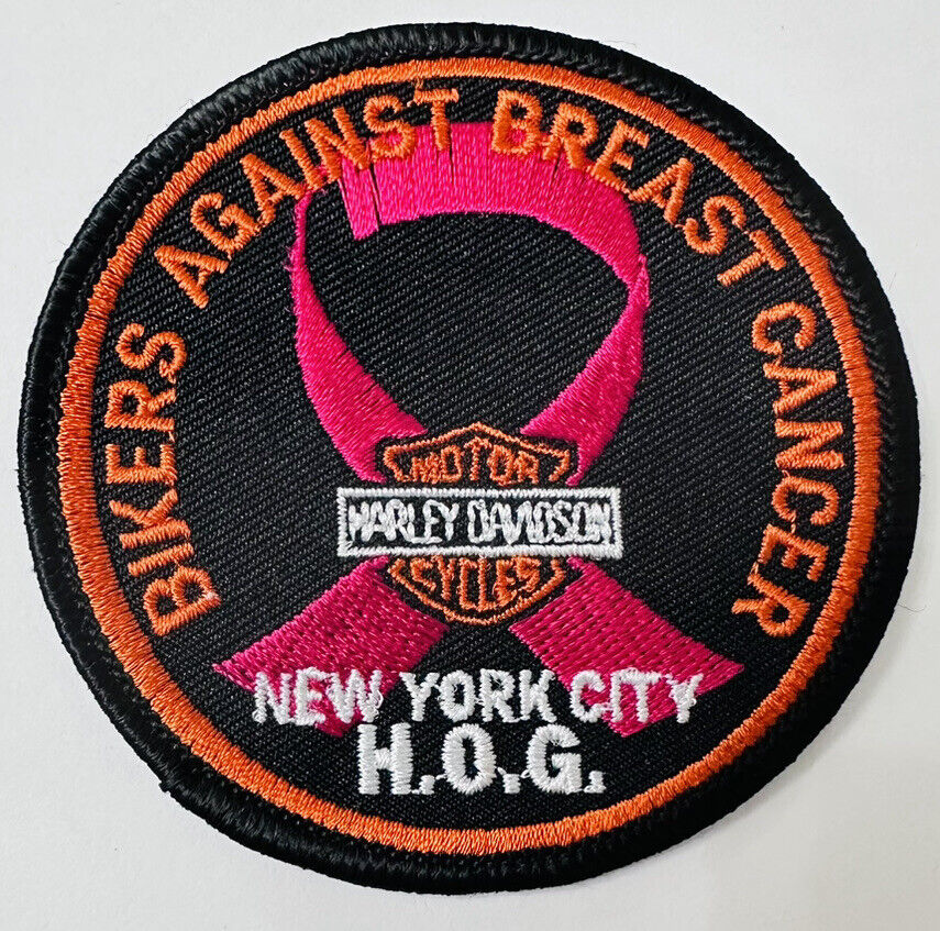 Harley Davidson Motorcycles New York City HOG Bikers Against Breast Cancer Patch