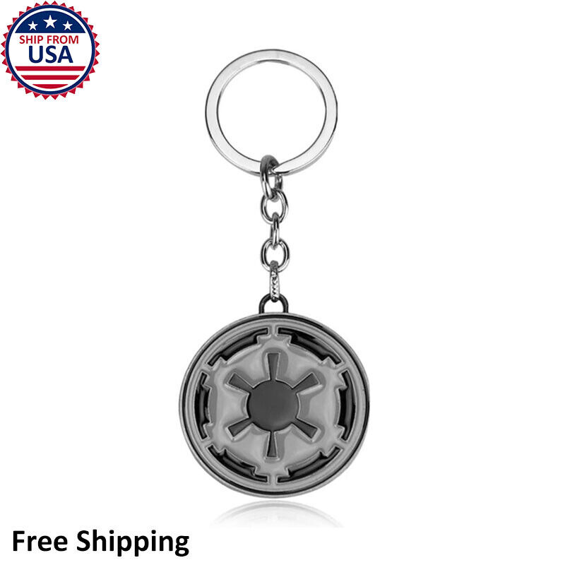 Star Wars Galactic Empire Insignia Disney Stainless Steel Keychain Gift