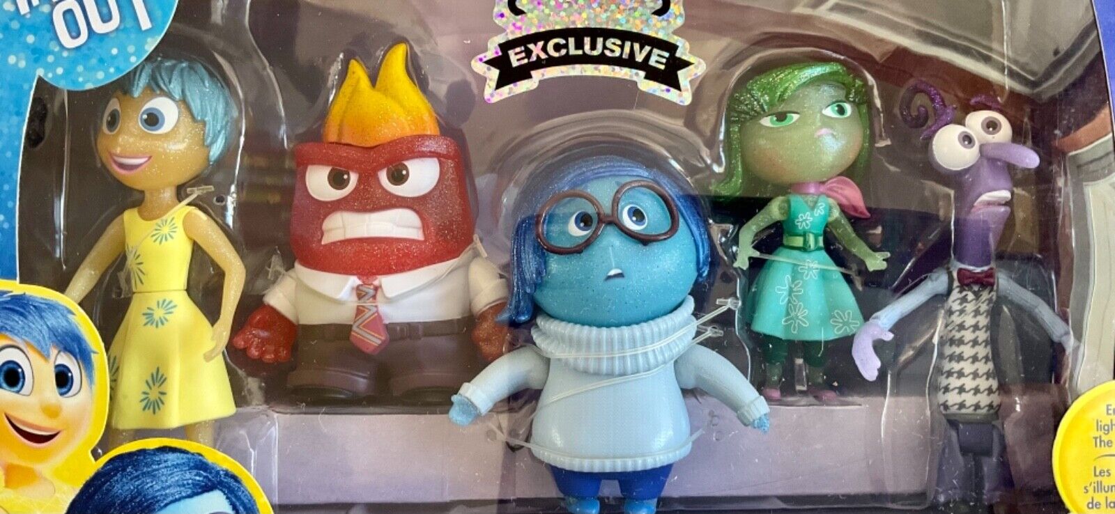 D23 EXPO 2015 Exclusive Disney Pixar Riley’s Emotions 5 Piece Sparkle Set 