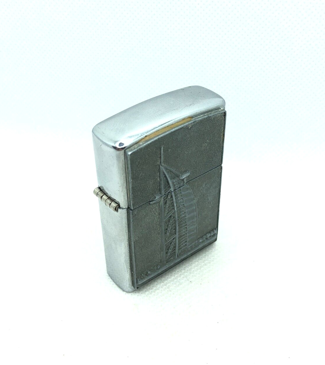 Vintage Burj Al Arab Zippo Lighter model 1996 Used Pocket lighter Collectible