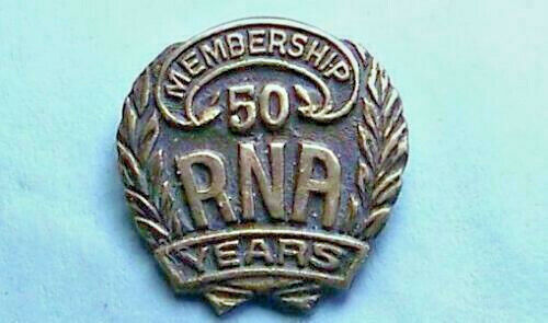 Vintage.Royal Neighbors of America, RNA 50 year Membership  Insurance Assoc.Pin