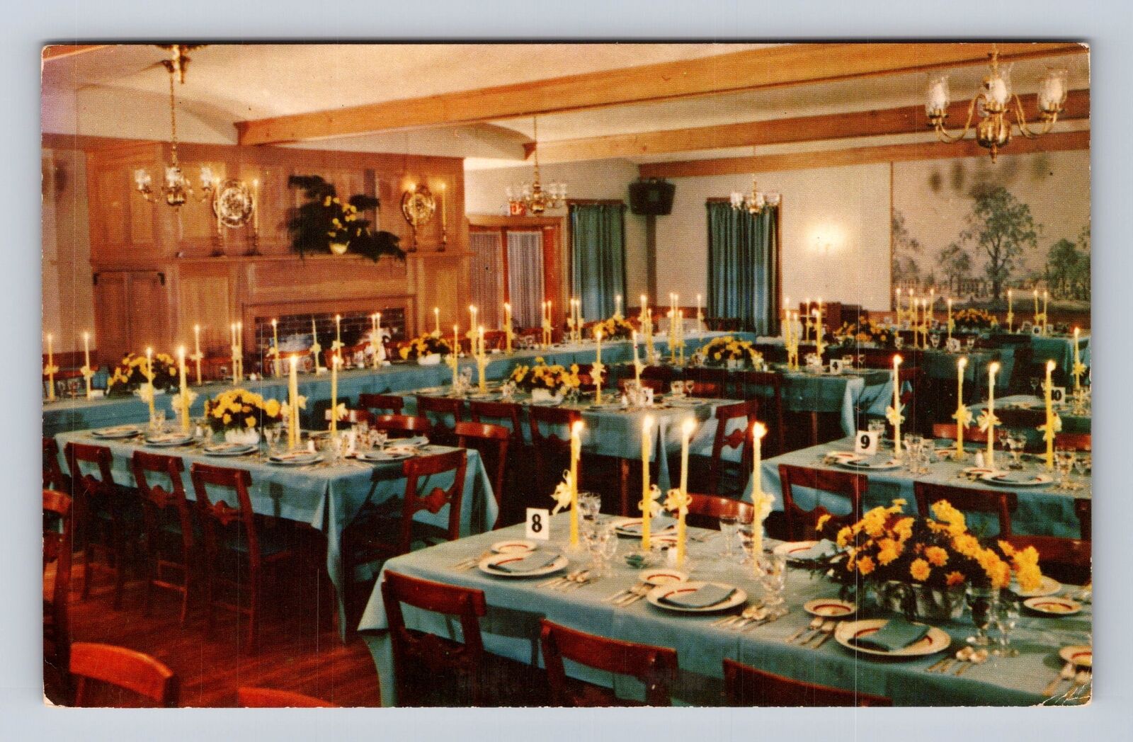 Concord NH-New Hampshire, Main Dining Room, Highway Hotel, Vintage Postcard
