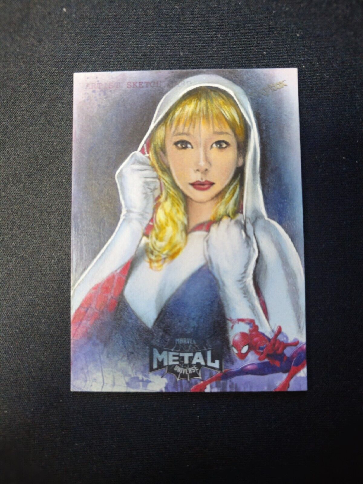 2021 Skybox Marvel Metal Universe 1/1 Gwen Stacy Sketch Card By  Huy Truong