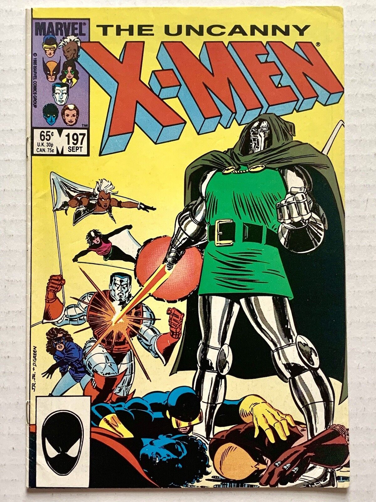 Uncanny X-Men #197 (1985) vs Dr. Doom + Arcade (FN/VF-/6.5) -VINTAGE