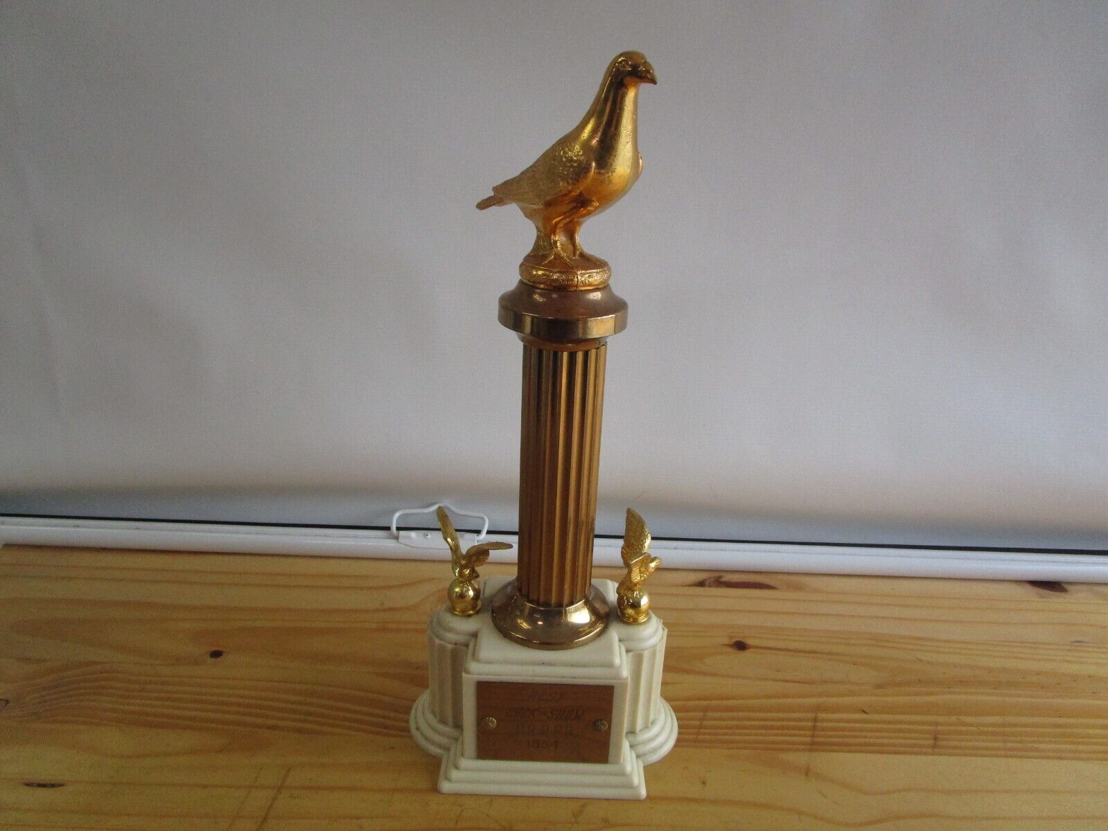 Vintage 1954 Bird Pigeon Record Best Cock In Show F R R P S FRRPS Trophy