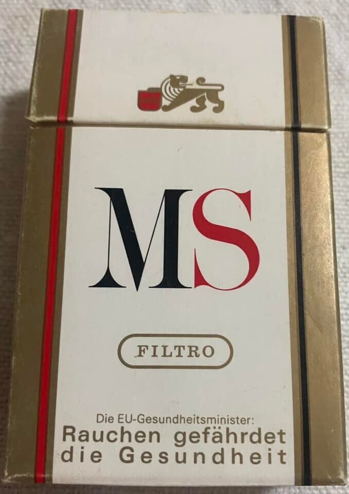Vintage MS Filter Cigarette Cigarettes Cigarette Paper Box Empty Cigarette Pack