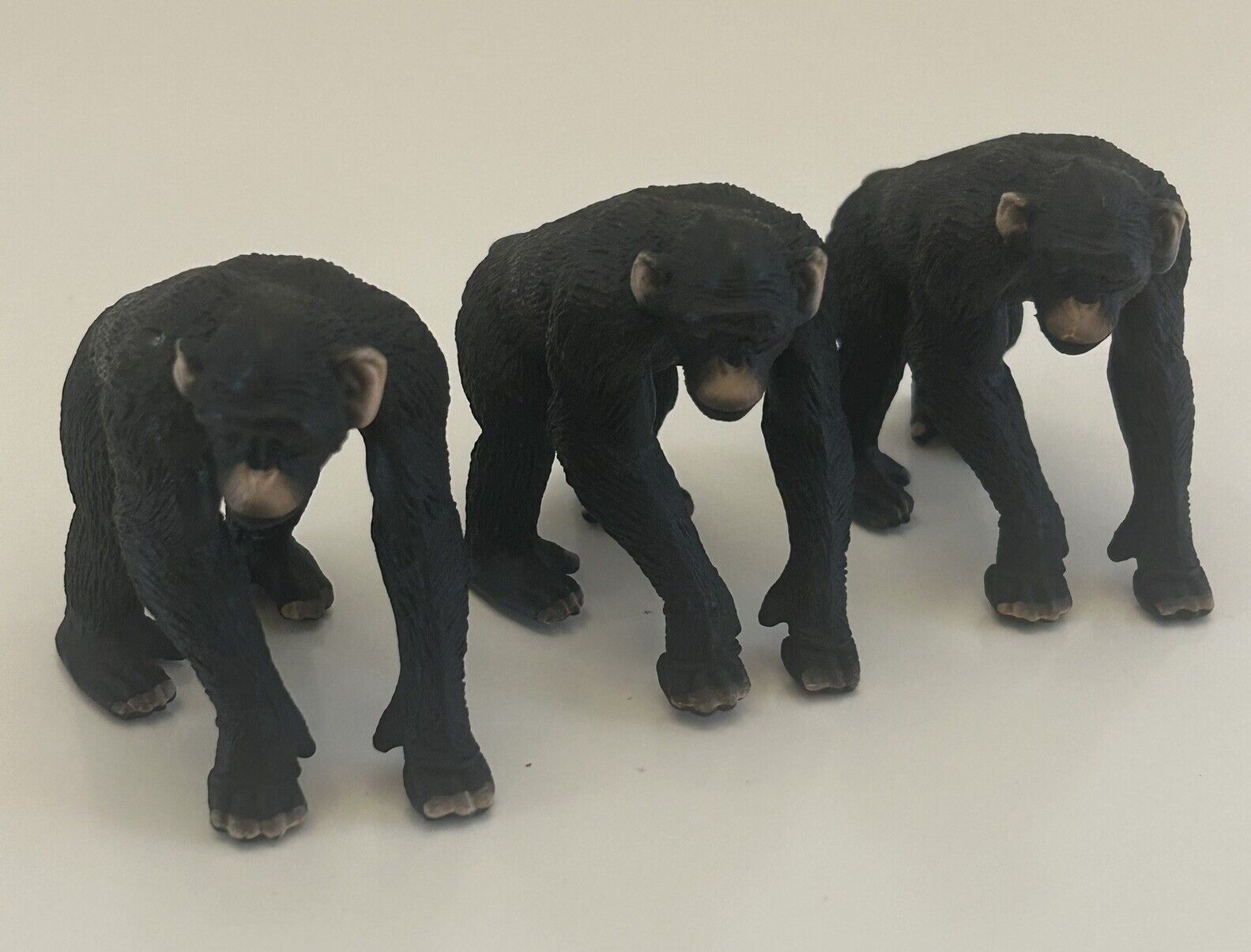 Schleich Chimpanzee Wildlife Monkey Animal Figure Retired Toy D-73527 (Lot of 3)