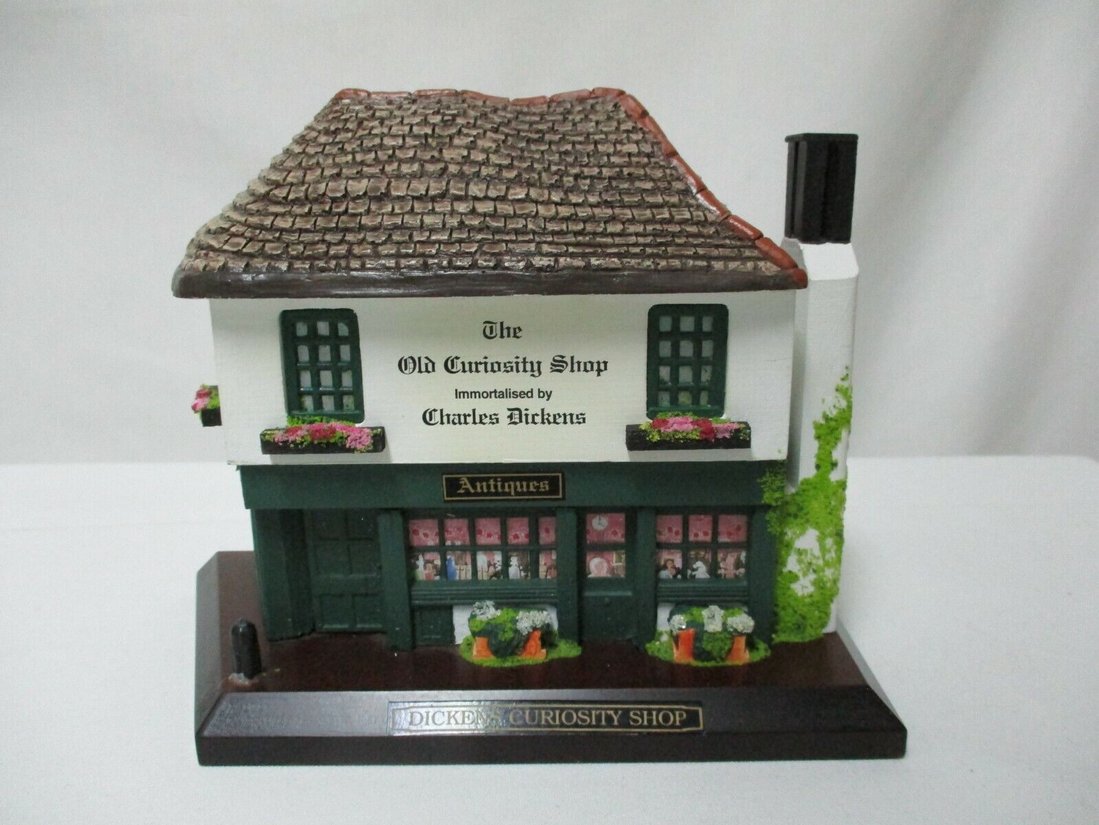 The Old Curiosity Shop Dickens hinged Box Wood Handmade Christmas Village Décor