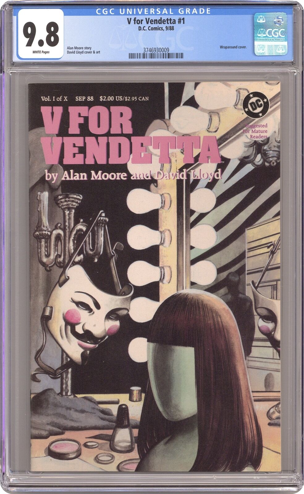 V for Vendetta #1 CGC 9.8 1988 3746930009