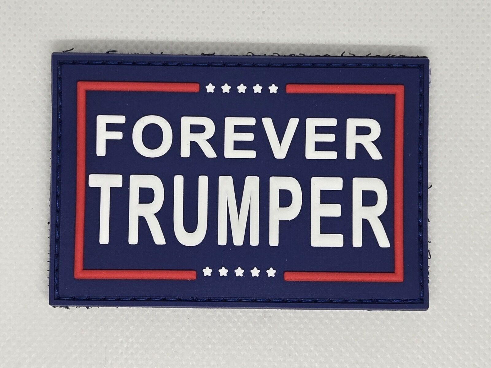 FOREVER TRUMPER Trump Patch 3x2 Inches PVC Hook And Loop Trump 2024