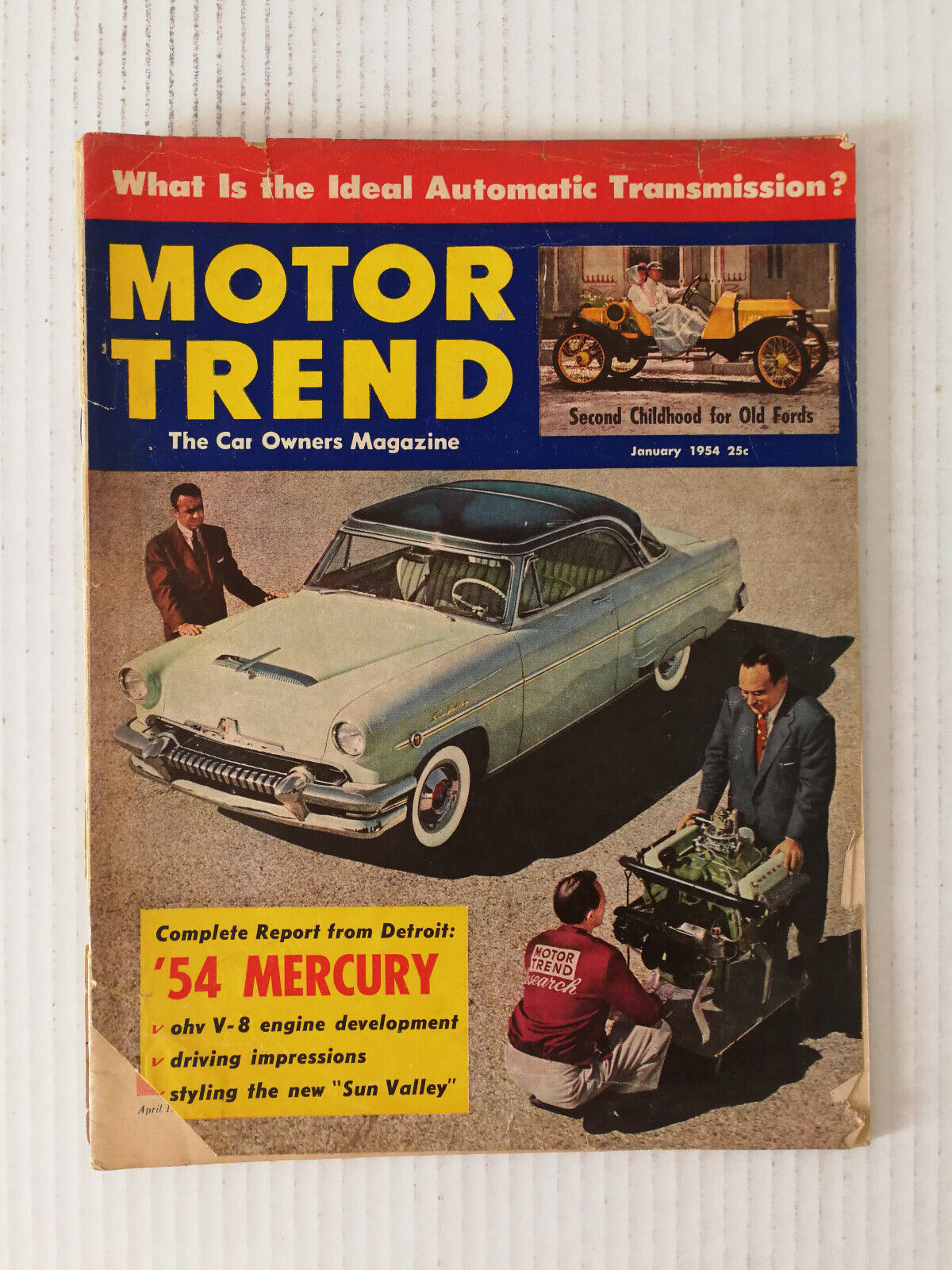 Motor Trend January 1954 Mercury V-8 - Old Fords  723