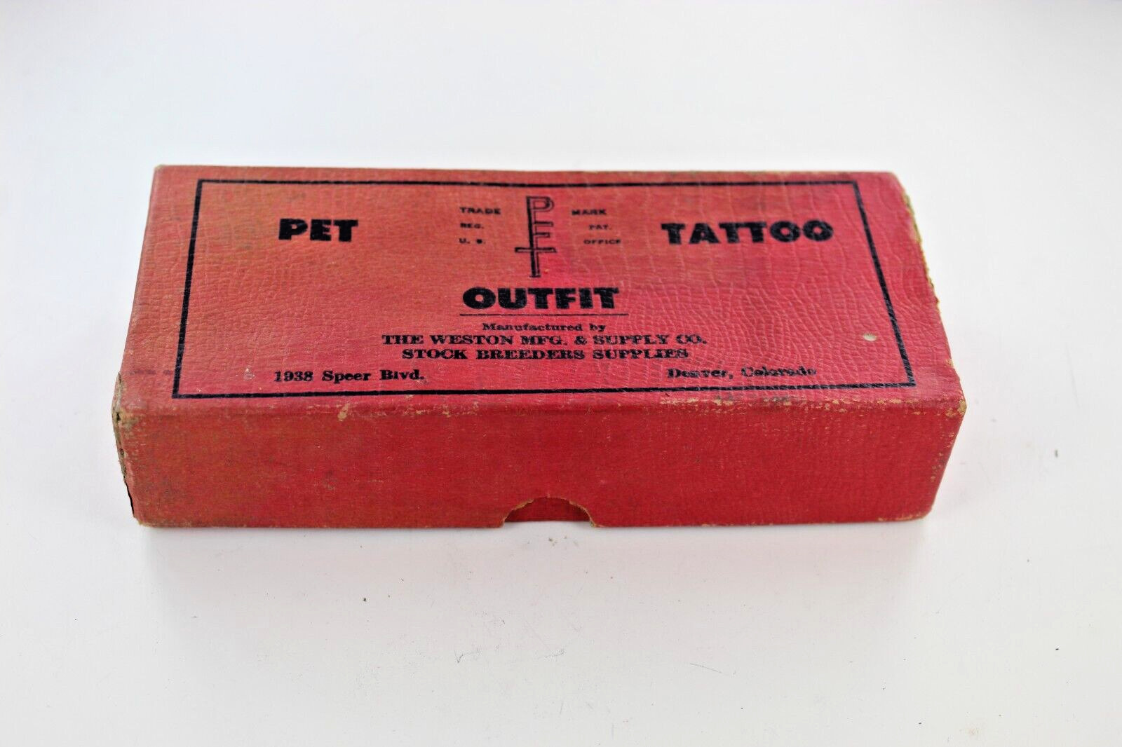 Vintage Weston Pet Tattoo Outfit Farm Marker Tattooing Kit