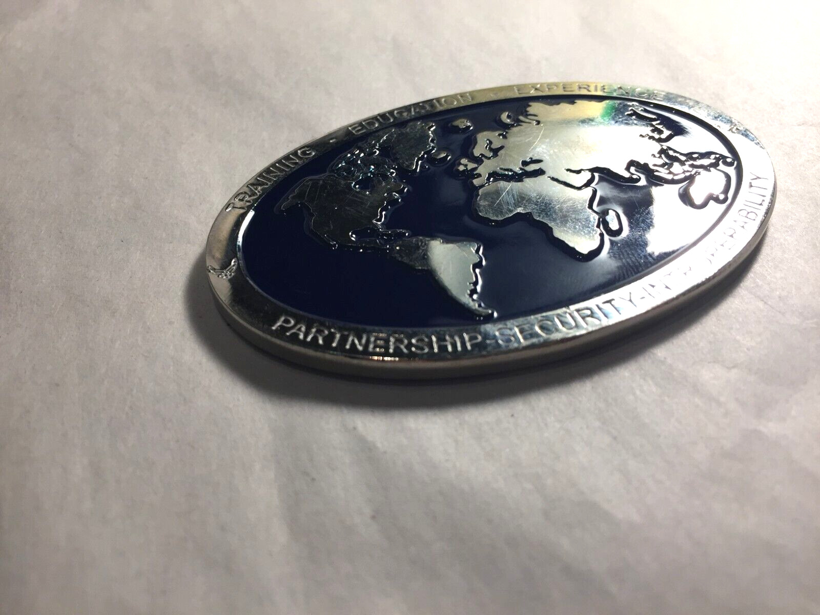 U S Air Force Challenge coin- Enlisted Inter. Affairs Global Force Development